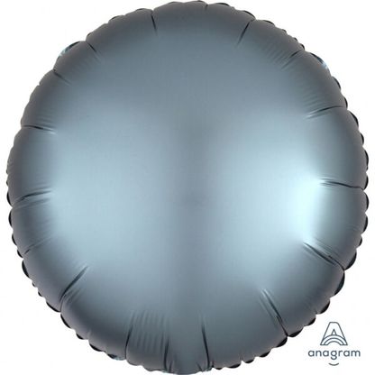 Fólia léggömb Satin Luxe kékesszürke 45cm