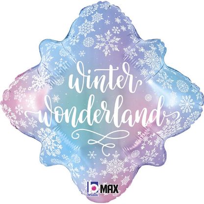 Fólia léggömb Snowflake Wonderland 46cm
