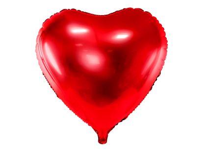 Fólia léggömb Szív, 45 cm, piros