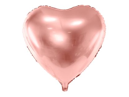 Fólia léggömb Szív rózsaszín arany 45cm