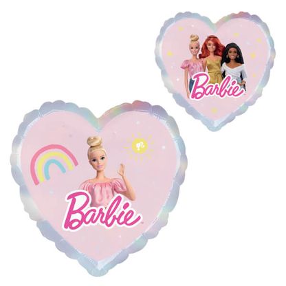 Fólia léggömb szív Barbie 45cm