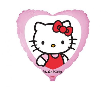 Fólia léggömb szív Hello Kitty 45cm