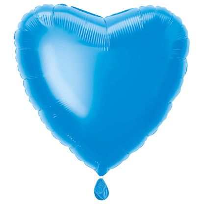 Fólia léggömb szív kék 45cm