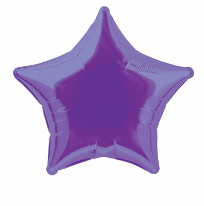 Fólia léggömb csillag lila (nem csomagolt) 45cm