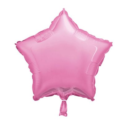 Fólia léggömb csillag világos rózsaszín 45cm