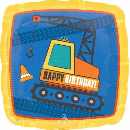Fólia léggömb Munkagépek Happy Birthday 45cm