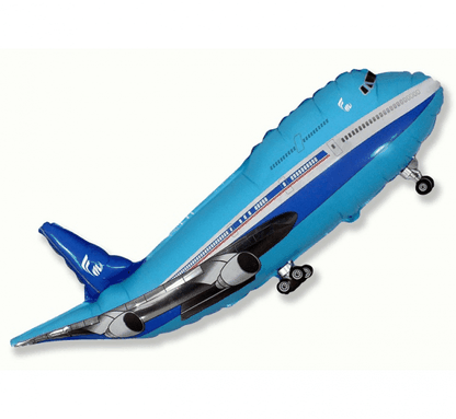Fólia léggömb supershape kék Repülő 60cm