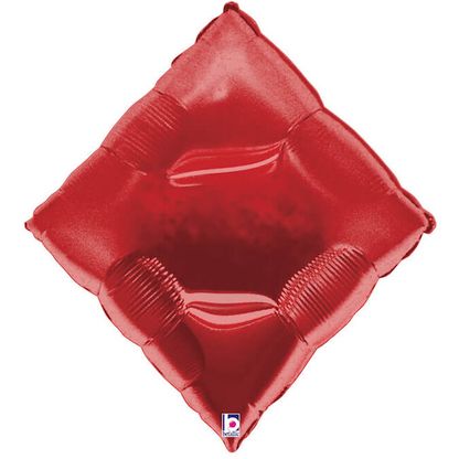 Fólia léggömb supershape Casino Piros káró 76cm