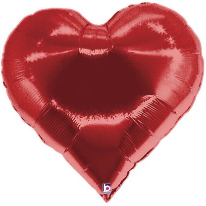 Fólia léggömb supershape Casino Piros szív 76cm