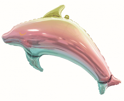 Fólia léggömb supershape színes Delfin 93cm