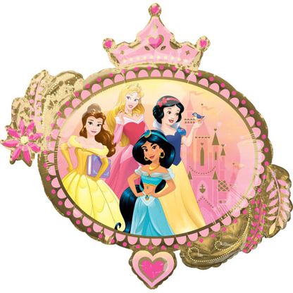 Fólia léggömb supershape Disney hercegnők 86x81cm