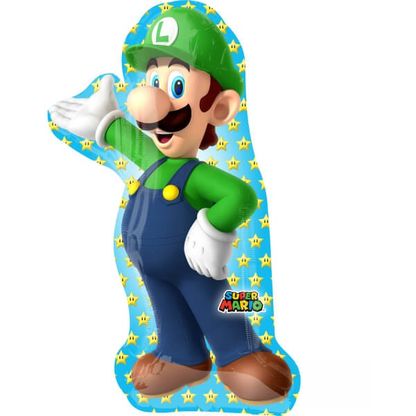 Fólia léggömb supershape Luigi (Super Mario) 50x96cm