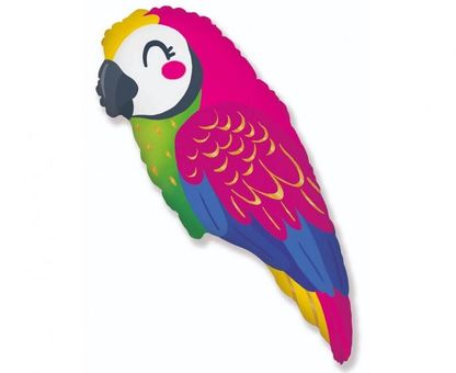 Fólia léggömb supershape Papagáj színes 60cm