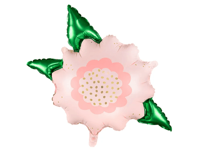 Fólia léggömb supershape Rózsaszín virág 70x62cm
