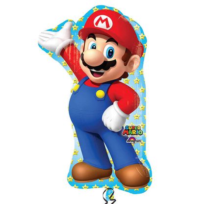 Fólia léggömb supershape Super Mario 83cm