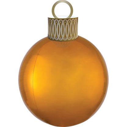 Fólia léggömb Karácsonyfagömb arany 38x50cm