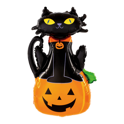 Fólia multi léggömb Halloween Fekete macska 68x97cm