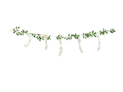 Girland fehérakác levelekkel 1,7m