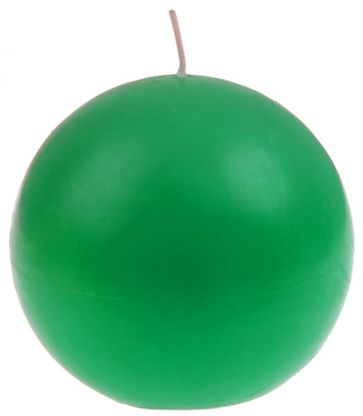 Gyertya gömb zöld 7cm
