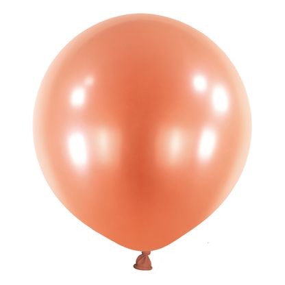 Guľaté balóny ružovo zlaté perleťové 4ks 61cm