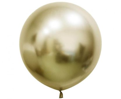 Gömbölyű léggömb szatén arany 60cm 2db