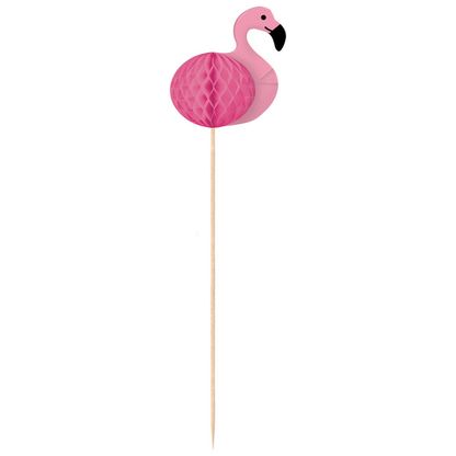Méhselytpapír parti pálcikák Flamingó 10db