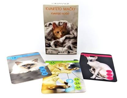 Kvartett macskák 32 kártya
