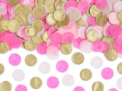 Dekorációs konfetti Rózsaszín arany mix 3g