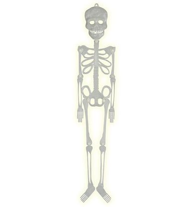 Függődekoráció Fluoreszkáló csontváz 75cm