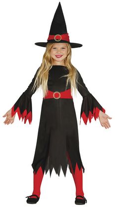 Jelmez piros-fekete boszorkány 10-12 évesre