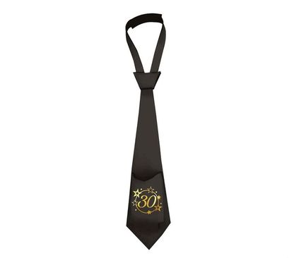Nyakkendő 30 fekete-arany 40cm