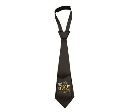 Nyakkendő 60 fekete-arany 40cm