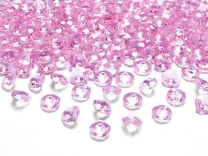 Kristály gyémánt világos rózsaszín 100db