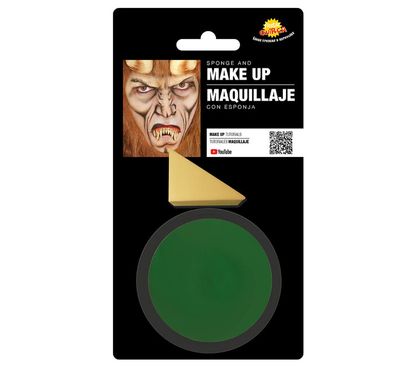 Make-up szivaccsal zöld 9g