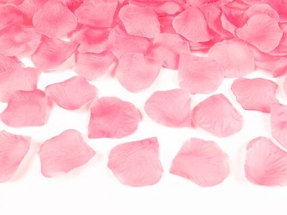 Világos rózsaszín rózsaszirmok 100db