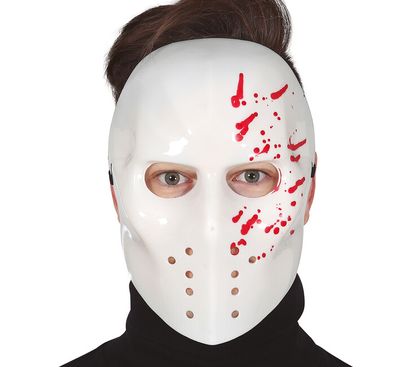 Véres fehér maszk PVC