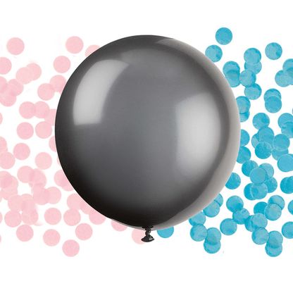 Nagy léggömb konfettivel Gender Reveal 90cm