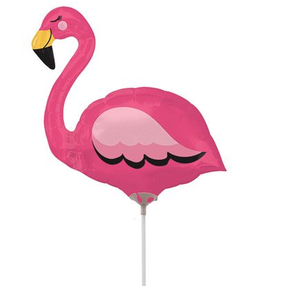 Mini fólia lufi Flamingó 35cm