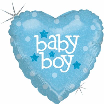 Mini fólia lufi szív Baby Boy 23cm