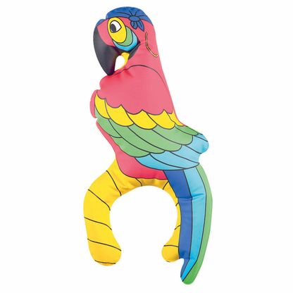 Vállra ültethető felfújható papagáj 30cm