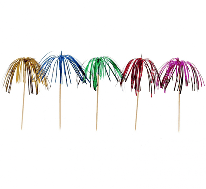 Parti pálcikák színes rojtok 15cm 100db
