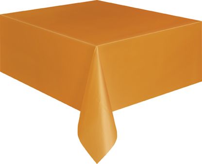 Asztalterítő műanyag narancssárga 137x274cm