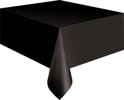Asztalterítő műanyag fekete 137x274cm
