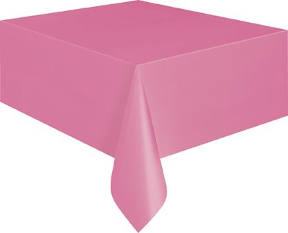 Asztalterítő műanyag rózsaszín 137x274cm