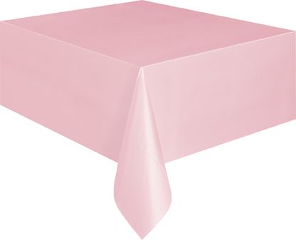 Asztalterítő műanyag világos rózsaszín 137x274cm