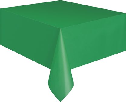 Asztalterítő műanyag zöld 137x274cm