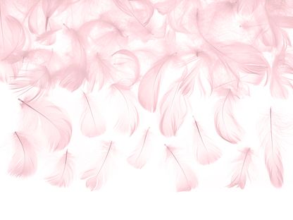 Dekorációs tollak világos rózsaszín 3g