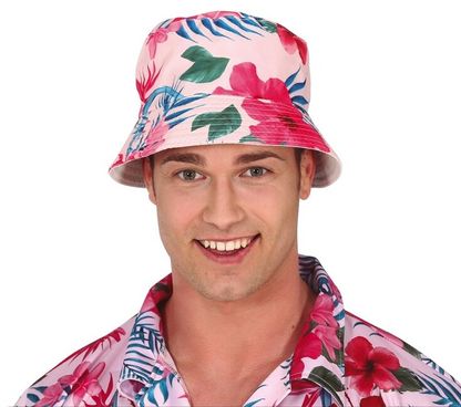 Férfi kalap bucket Hawaii Flamingó