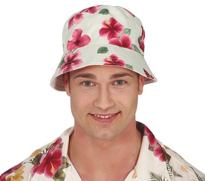 Férfi kalap bucket Hawaii virágok