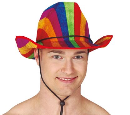 Férfi cowboy kalap színes